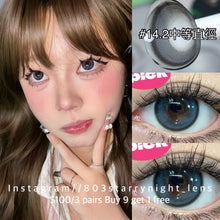 將圖片載入圖庫檢視器 現貨 奇亞種子🩶 Tina 灰色 gray 14.20mm 半年拋 (兩片裝) 🎀可預訂請撳度數選項中最下🎀 ✨$100/3對✨