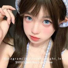 將圖片載入圖庫檢視器 新品預訂✨  反光燈藍🩵 thestarlens 藍色 Blue 14.20mm 半年拋 (兩片裝) 🎀可預訂請撳度數選項中最下🎀 ✨$100/3對✨