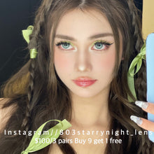 將圖片載入圖庫檢視器 現貨 綠水鬼💚 ovo 綠色green 14.20mm 半年拋 (兩片裝) 🎀可預訂請撳度數選項中最下🎀 ✨$100/3對✨