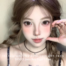 將圖片載入圖庫檢視器 新品預訂✨ 落日繁花🤎 af 啡色 brown 14.50mm 年拋 (兩片裝) 🎀可預訂請撳度數選項中最下🎀 ✨$100/3對✨