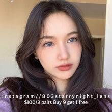 將圖片載入圖庫檢視器 現貨 治療晚安💜 af queen 紫色 灰色 Purple  gray 14.20mm 年拋 (兩片裝) 🎀可預訂請撳度數選項中最下🎀 ✨$100/3對✨