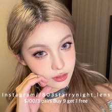 將圖片載入圖庫檢視器 現貨 萬頃琉璃🩷💜 xiyou 紫色 粉紅色 pink Purple 14.20mm 年拋 (兩片裝) 🎀可預訂請撳度數選項中最下🎀 ✨$100/3對✨