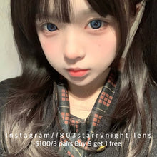 將圖片載入圖庫檢視器 現貨 末世藍海💙 afqueen 藍色 blue 14.50mm 年拋 (兩片裝) 🎀可預訂請撳度數選項中最下🎀 ✨$100/3對✨