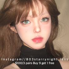 將圖片載入圖庫檢視器 現貨 紐約綠💚af queen 綠色 green 14.50mm 年拋 (兩片裝) 🎀可預訂請撳度數選項中最下🎀