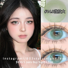 將圖片載入圖庫檢視器 新品預訂✨西班牙薄荷 clamido 綠色 green 14.00mm 年拋 (兩片裝) 🎀可預訂請撳度數選項中最下🎀 ✨$100/3對✨