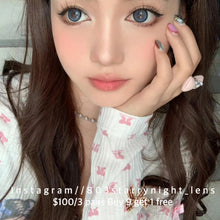 將圖片載入圖庫檢視器 現貨 超大芭比藍莓🫐 af queen 藍色 blue 14.50mm 年拋 (兩片裝) 🎀可預訂請撳度數選項中最下🎀 ✨$100/3對✨