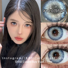 將圖片載入圖庫檢視器 現貨 海巫婆🩵 af Queen 藍色 blue 14.00mm 年拋 (兩片裝) 🎀可預訂請撳度數選項中最下🎀 ✨$100/3對✨
