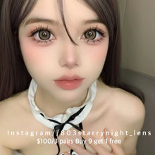 將圖片載入圖庫檢視器 現貨 月光小兔🐰🩷 af queen 粉紅色 啡色 brown pink14.50mm 年拋 (兩片裝) 🎀可預訂請撳度數選項中最下🎀 ✨$100/3對✨