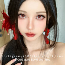 將圖片載入圖庫檢視器 新品預訂✨  熾熱玫瑰🌹❤️ thestarlens 紅色 brown 14.50mm 半年拋 (兩片裝) 🎀可預訂請撳度數選項中最下🎀✨$100/3對✨