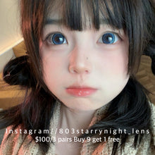 將圖片載入圖庫檢視器 現貨 夏日螢光藍💙 af 藍色 blue 14.50mm 年拋 (兩片裝) 🎀可預訂請撳度數選項中最下🎀 ✨$100/3對✨