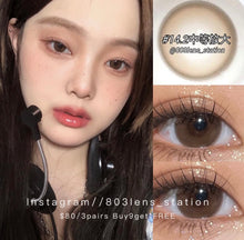 將圖片載入圖庫檢視器 現貨 膠原酒褐 啡色 補完不補❗️brown 14.2mm 年拋(兩片裝)✨$100/3對✨