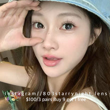 將圖片載入圖庫檢視器 現貨哭哭包🩶 Tina 黑色 灰色 gray black 14.50mm 半年拋 (兩片裝) 🎀可預訂請撳度數選項中最下🎀 ✨$100/3對✨