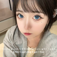 將圖片載入圖庫檢視器 現貨 醬醬藍莓🫐 af queen 藍色 blue 14.50mm 年拋 (兩片裝)🎀可預訂請撳度數選項中最下🎀 ✨$100/3對✨