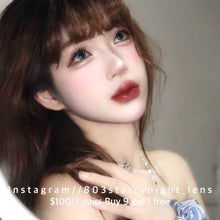 將圖片載入圖庫檢視器 現貨 夜吻維納斯🩵 af queen 藍色 blue 14.50mm 年拋 (兩片裝) 🎀可預訂請撳度數選項中最下🎀 ✨$100/3對✨