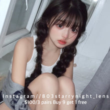 將圖片載入圖庫檢視器 現貨 透水光黑 tina 黑色 black 14.50mm 半年拋 (兩片裝) 🎀可預訂請撳度數選項中最下🎀 ✨$100/3對✨