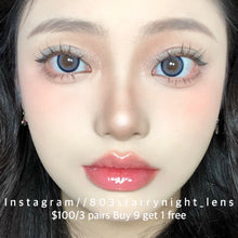 將圖片載入圖庫檢視器 現貨 冷空氣💙 AfQueen 藍色 blue 14.50mm 年拋 (兩片裝) 🎀可預訂請撳度數選項中最下🎀 ✨$100/3對✨