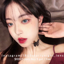 將圖片載入圖庫檢視器 現貨 俄羅斯女孩藍🇷🇺💙 買完不補❗️  clamido 藍色 Blue 14.0mm 年拋(兩片裝)✨$100/3對✨