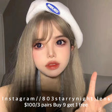 將圖片載入圖庫檢視器 現貨 藍色潮汐🌊🖤💙 AfQueen 藍色 黑色 black blue 14.50mm 年拋 (兩片裝) 🎀可預訂請撳度數選項中最下🎀 ✨$100/3對✨