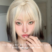 將圖片載入圖庫檢視器 現貨 美杜莎綠💚 ovo 綠色 green 14.20mm 半年拋 (兩片裝) 🎀可預訂請撳度數選項中最下🎀 ✨$100/3對✨