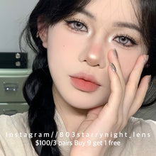 將圖片載入圖庫檢視器 現貨 厭世多巴胺🤎clamido 啡色 brown 14.20mm 年拋 (兩片裝) 🎀可預訂請撳度數選項中最下🎀 ✨$100/3對✨