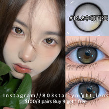 將圖片載入圖庫檢視器 現貨 小青心💚🖤 ovolook 綠色 黑色 black green 14.20mm 半年拋 (兩片裝) 🎀可預訂請撳度數選項中最下🎀 ✨$100/3對✨