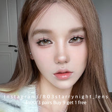 將圖片載入圖庫檢視器 新品預訂✨ 青松落色🩷💛 Ovo 啡色 brown 14.20mm 年拋 (兩片裝) 🎀可預訂請撳度數選項中最下🎀 ✨$100/3對✨