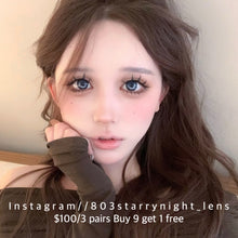 將圖片載入圖庫檢視器 現貨 那藍花園💙 afqueen 藍色 blue 14.50mm 年拋 (兩片裝) 🎀可預訂請撳度數選項中最下🎀 ✨$100/3對✨