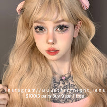 將圖片載入圖庫檢視器 新品預訂✨茶卡灰🩶 Tina 灰色 gray 14.20mm 半年拋 (兩片裝) 🎀可預訂請撳度數選項中最下🎀 ✨$100/3對✨