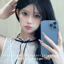 將圖片載入圖庫檢視器 現貨 超大芭比藍莓🫐 af queen 藍色 blue 14.50mm 年拋 (兩片裝) 🎀可預訂請撳度數選項中最下🎀 ✨$100/3對✨