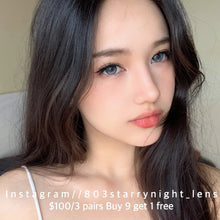 將圖片載入圖庫檢視器 現貨 小海星🩵 ovolook 藍色 blue 14.20mm 半年拋 (兩片裝) 🎀可預訂請撳度數選項中最下🎀 ✨$100/3對✨