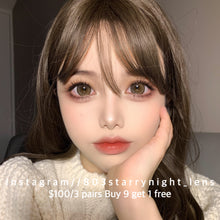 將圖片載入圖庫檢視器 現貨 柚子海鹽🧂🤎af Queen 啡色 brown 14.50mm 年拋 (兩片裝)🎀可預訂請撳度數選項中最下🎀 ✨$100/3對✨