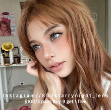 將圖片載入圖庫檢視器 現貨 雲端灰🩶 xiyou灰色 Gray 14.20mm 年拋 (兩片裝)🎀可預訂請撳度數選項中最下🎀 ✨$100/3對✨