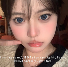 將圖片載入圖庫檢視器 現貨 普魯士牛仔💙 af Queen 藍色Blue 14.50mm 年拋 (兩片裝)🎀可預訂請撳度數選項中最下🎀 ✨$100/3對✨