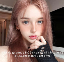 將圖片載入圖庫檢視器 現貨 奶藍灰🩶 xiyou灰色 gray 14.20mm 年拋 (兩片裝)🎀可預訂請撳度數選項中最下🎀 ✨$100/3對✨