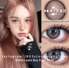 將圖片載入圖庫檢視器 現貨 奶藍灰🩶 xiyou灰色 gray 14.20mm 年拋 (兩片裝)🎀可預訂請撳度數選項中最下🎀 ✨$100/3對✨