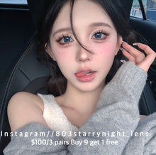 將圖片載入圖庫檢視器 現貨 普魯士牛仔💙 af Queen 藍色Blue 14.50mm 年拋 (兩片裝)🎀可預訂請撳度數選項中最下🎀 ✨$100/3對✨