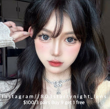 將圖片載入圖庫檢視器 現貨 復古芭比💙 af Queen 藍色Blue 14.50mm 年拋 (兩片裝)🎀可預訂請撳度數選項中最下🎀 ✨$100/3對✨