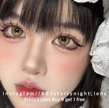 將圖片載入圖庫檢視器 現貨  大金塊💛 啡色 brown 14.20mm 年拋 (兩片裝)🎀可預訂請撳度數選項中最下🎀 ✨$100/3對✨