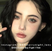 將圖片載入圖庫檢視器 現貨 雲端灰🩶 xiyou灰色 Gray 14.20mm 年拋 (兩片裝)🎀可預訂請撳度數選項中最下🎀 ✨$100/3對✨