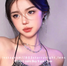 將圖片載入圖庫檢視器 現貨 紫椰烏龍💜  Xiyou 紫色purple 14.50mm 年拋 (兩片裝)🎀可預訂請撳度數選項中最下🎀 ✨$100/3對✨