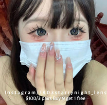 將圖片載入圖庫檢視器 現貨 大波斯菊綠💚💐Xiyou綠色 green14.50mm 年拋 (兩片裝)🎀可預訂請撳度數選項中最下🎀 ✨$100/3對✨