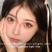 將圖片載入圖庫檢視器 現貨 橘子氣泡水🍊  af Queen 啡色 brown 14.50mm 年拋 (兩片裝) 🎀可預訂請撳度數選項中最下🎀 ✨$100/3對✨