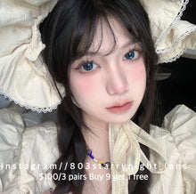 將圖片載入圖庫檢視器 現貨 普魯士牛仔💙 af Queen 藍色Blue 14.50mm 年拋 (兩片裝)🎀可預訂請撳度數選項中最下🎀 ✨$100/3對✨