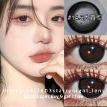 將圖片載入圖庫檢視器 現貨 高光黑🖤 xiyou 黑色 black  14.50mm 年拋 (兩片裝)🎀可預訂請撳度數選項中最下🎀 ✨$100/3對✨