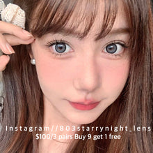 將圖片載入圖庫檢視器 現貨 奶藍灰🩶 xiyou灰色 gray 14.20mm 年拋 (兩片裝)🎀可預訂請撳度數選項中最下🎀 ✨$100/3對✨