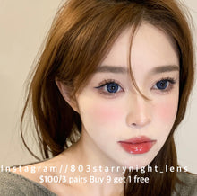 將圖片載入圖庫檢視器 現貨 普魯士牛仔💙 af Queen 藍色Blue 14.50mm 年拋 (兩片裝)🎀可預訂請撳度數選項中最下🎀 ✨$100/3對✨