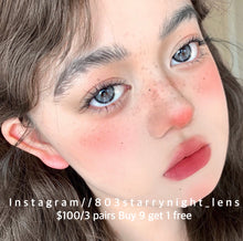 將圖片載入圖庫檢視器 現貨 奶藍灰🩶 xiyou灰色 gray 14.20mm 年拋 (兩片裝)🎀可預訂請撳度數選項中最下🎀 ✨$100/3對✨