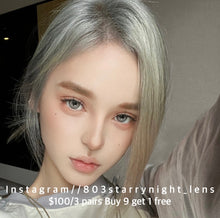 將圖片載入圖庫檢視器 現貨 雲端灰🩶 xiyou灰色 Gray 14.20mm 年拋 (兩片裝)🎀可預訂請撳度數選項中最下🎀 ✨$100/3對✨