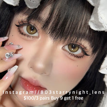 將圖片載入圖庫檢視器 現貨  大金塊💛 啡色 brown 14.20mm 年拋 (兩片裝)🎀可預訂請撳度數選項中最下🎀 ✨$100/3對✨