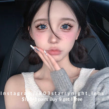 將圖片載入圖庫檢視器 現貨 普魯士牛仔💙 af Queen 藍色Blue 14.50mm 年拋 (兩片裝)🎀可預訂請撳度數選項中最下🎀 ✨$100/3對✨